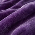 thumbnail image 4 of Clara Clark Ultra Plush Heavy Thick Raschel Imitation Mink Bed Blanket, 55 x 82, Eggplant, 4 of 5