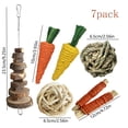 thumbnail image 4 of Rabbit Chew Toys for Teeth Grinding – Wooden Small Animal Chew Set for Rabbits, Hamsters, Chinchillas and Guinea Pigs – Boredom Relief and Cage Destruction, 4 of 7