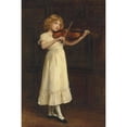 thumbnail image 2 of John Collier 11x14 Black Ornate Wood Framed Double Matted Museum Art Print Titled: The Sonatina (1883), 2 of 5