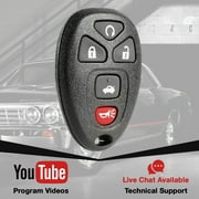 KeylessOption for Buick, Chevrolet, Pontiac, and Saturn GM Sedan (22733524) 5-button remote key fob