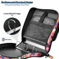 thumbnail image 4 of FORMRS Zipper Binder with Shoulder Strap 2-inch Ring 500 Sheet Capacity File Bag, Black Colorful Circles, 4 of 5