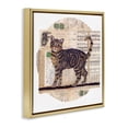 thumbnail image 3 of Stupell Industries Bohemian Tabby Cat Collage Gold Floating Frame Canvas Art, 25 x 25, by Nancy Overton, 3 of 8
