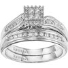 After All 1/4 Carat T.W. Certified Diamond 14kt White Gold Bridal Set