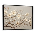 thumbnail image 2 of Designart "Harmonious White Dogwood Blossom I" Dogwood Floater Framed Canvas Wall Art, 2 of 5
