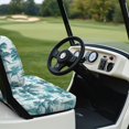thumbnail image 6 of Pzuqiu Tropical Palm Tree Sailboat 2-Piece Golf Cart Seat Cover Set - Breathable Washable Universal Fit for Most 2-Seater Golf Carts, 6 of 10