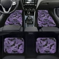 thumbnail image 2 of Renewold Bat Spider Web Violet Car Floor Mats Auto Carpet Rugs Set of 4, Anti-slip Universal Fit for SUVs Sedans Trucks, Halloween Car Interior Accessories for Women Men, 2 of 7