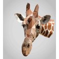 thumbnail image 3 of Animal Duvet Cover Set, Savannah Wildlife Creature Digital Giraffe Modern Triangles Image Art Print, Decorative 3 Piece Bedding Set with 2 Pillow Shams, Queen Size, Brown and Grey, by Ambesonne, 3 of 3