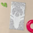 thumbnail image 3 of CafePress - Snowflakes And Deer - Large Beach Towel, Soft 30"x60" Towel with Unique Design, 3 of 3