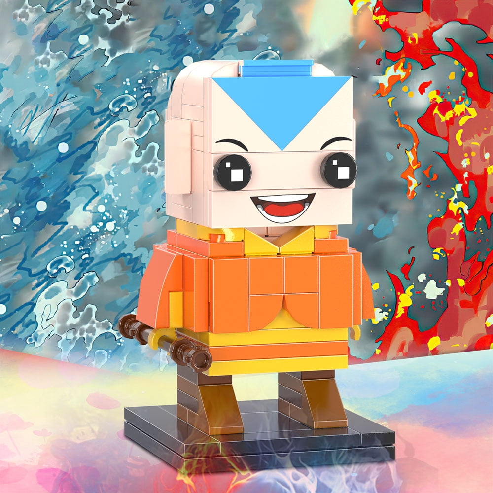 NEW Last Airbendered Aang Momo Appa Building Block Set Cartoon Animation Figures Model Toys Movie Fans Boys and Girls Gifts