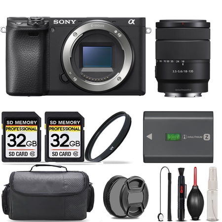 Sony a6400 Mirrorless Camera + 18-135mm f/3.5-5.6 OSS Lens + UV Filter + 64GB + Handbag And More!