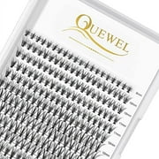 QUEWEL Lash Clusters 240Pcs Cluster Lashes 20D 0.07C Curl Mix8-14mm Individual Lashes Soft&Comfortable DIY Eyelash Extension at Home(20D 0.07C MIX8-14)