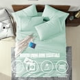 thumbnail image 2 of Swift Home 4-Piece Soft Lightweight Mint Microfiber Sheet Set with Extra Pillowcases, Twin, 2 of 5