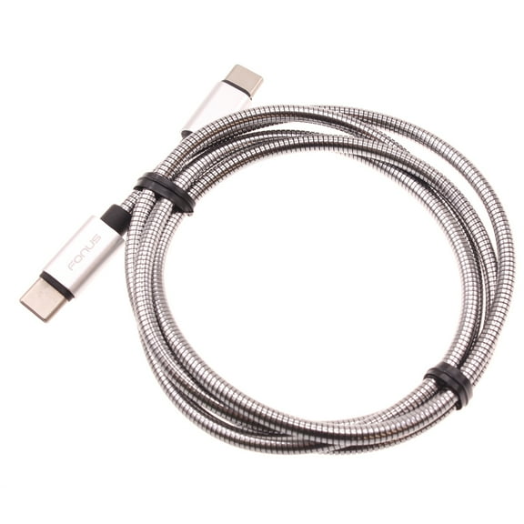 Type-C to USB-C 3ft Metal PD Cable for Moto G Power (2022) Phone - Charger Cord Power Wire Sync Long Fast P2P Compatible With Motorola Moto G Power (2022)