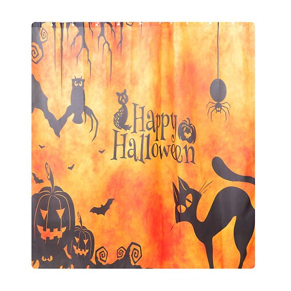 1 Uds. Cortina de ducha temática de Halloween para decoraciones de Halloween