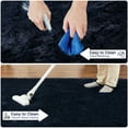 thumbnail image 7 of HOMERRY 10 x 13 Fluffy Area Rug for Bedroom, Fuzzy Shag Area Rug for Living Room Non-Skid Plush Large Rug Shaggy Decorative Accent Rug for Indoor Home Floor Carpet, Navy Blue, 7 of 7