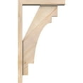 thumbnail image 3 of Ekena Millwork 3 1/2"W x 16"D x 28"H Merced Block Smooth Bracket w/ Offset Brace, Douglas Fir, 3 of 25