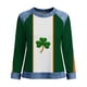 thumbnail image 5 of TaTaai Soft Comfy Womens Long Sleeve Shirt St Patrick Print Patchwork Round Neck Solid Color Casual Blouse Spring Daily Holiday Vacation Party Wear Gift, 5 of 5
