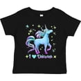 thumbnail image 3 of Inktastic I Love Unicorns- blue and purple Boys or Girls Toddler T-Shirt, 3 of 5