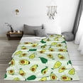 thumbnail image 5 of Fuzoiu Cartoon Fruit Print Ultra-Soft Micro Fleece Blanket,All Seasons Flannel Throw, Lightweight Blanket for Bed, Sofa, Couch, Movie Night, Camping, and Travel-50"x40", 5 of 7