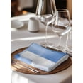 thumbnail image 6 of Blue Geometric Cloth Napkins Set of 6 Reusable Dinner Napkins, Watercolor Ombre Modern Abstract Art Cocktail Napkin Washable Table Napkins for Wedding/Holiday Party/Baby Shower 20"x20", 6 of 7