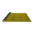 thumbnail image 2 of Ahgly Company Indoor Square Oriental Yellow Industrial Area Rugs, 4' Square, 2 of 4