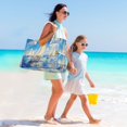 thumbnail image 7 of DIXRUYEE Beach Cooler Travel Tote Bags Beach Bag Fashion Ocean Breeze Regatta Printed, 7 of 7