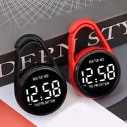 Plastic Shell Digital Clock Waterproof Electronic Hanging Watch with Hook