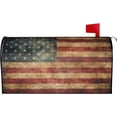 thumbnail image 2 of Patriotic Mailbox Covers Magnetic Standard Size 18" X 21" Vintage Grunge American USA Flag Mailbox Cover Decorations Wrap, 2 of 6