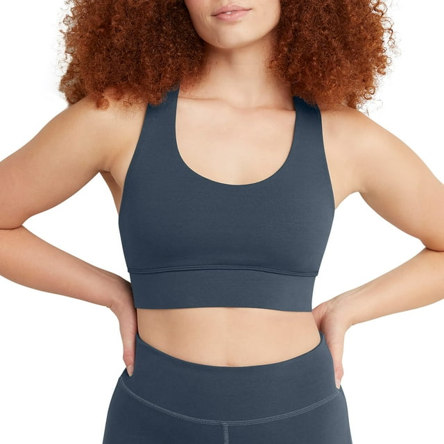 Bralette Hanes Comfortblend Originals Algodón Gris XS para mujer