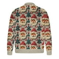 thumbnail image 3 of Christmas Sweater Jacket Men Zip Up Santa Knitted Cardigan Sweaters Xmas Warm Winter Coats with Pockets, 3 of 4