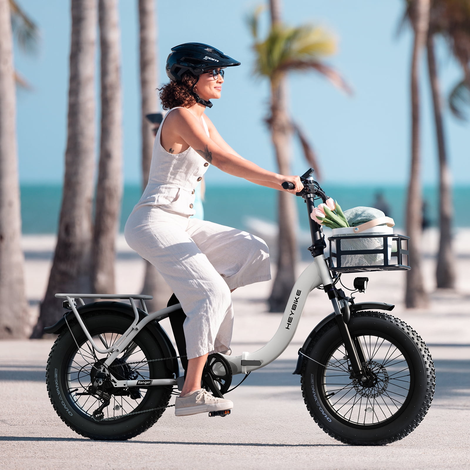 Heybike Ranger 2.0 Electric Bike for Adults, 1400W Peak Motor Foldable Ebike with 600Wh Removable Battery, 20" Fat Tire All-Terrain Electric Bicycle with Front Suspension, UL 2849
