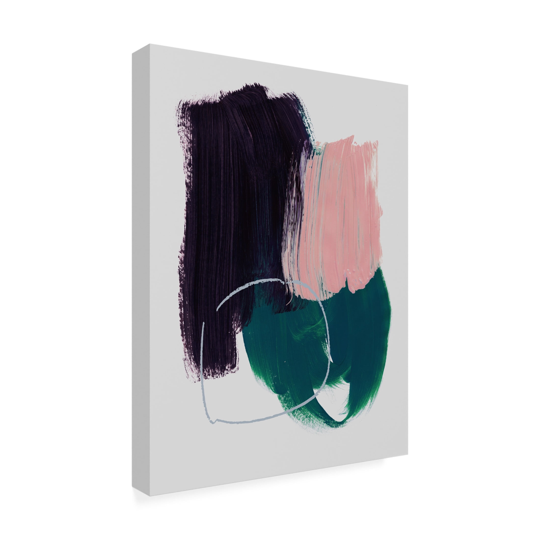 Trademark Fine Art Mareike Bohmer Abstract Brush Strokes 10 Canvas Wall Art