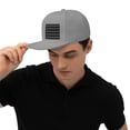 thumbnail image 7 of Flat Bill Visor Classic Snapback Hat Racing Checkered Flag Adjustable Style Baseball Cap, 7 of 7