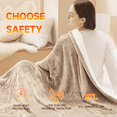 thumbnail image 6 of Heated Blanket Electric Blanket Twin 62"x84" Fast Heating Electric Blanket with 10 Heat Levels & 10 Hours Auto-Off Overheat Protection Cozy Soft Flannel Heated Throw Blanket, 6 of 7