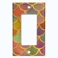 thumbnail image 5 of Metal Light Switch Plate Outlet Cover Mermaid Rainbow MER001, 5 of 13