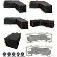 thumbnail image 4 of Housse de sofa d'Angle Imperméable Housse de Mobilier de Jardin Housse de Mobilier Sectionnel d'Extérieur, 4 of 4