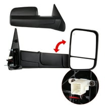 ECCPP Towing Mirrors Tow Mirrors Replacement fit for 2002-08 for Dodge for Ram 1500 2500 Pickup Power Heated Towing Side Mirrors Pair Set Passenger & Driver Side View