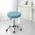 thumbnail image 7 of Bingfone Turtle Padded Round Bar Stool Cover Cushion with Elastic Fabric Round Chair Seat - Turtle, 7 of 7