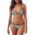 thumbnail image 1 of Disketp Watercolor Flowers para Bañador de Dos Piezas para Mujer, Bikini Sexy Halter String, Conjunto de Bikini en Triángulo, 1 of 6