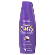 Aussie Miracle Curls Shampoo, Coconut & Jojoba Oil, Paraben Free, for Curly Hair, 12.1 fl oz