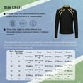 thumbnail image 7 of Hansber Kids Girls Shiny Rhinestones Metallic Striped Long Sleeve Sport Tops Stand Collar Zipper Gold 10, 7 of 7