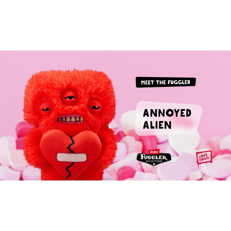 ZURU Fuggler 9" LOVE FUGG Rojo Y Rosa Día De San Valentín Divertido