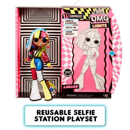 LOL Surprise OMG Lights Angles Fashion Doll With 15 Surprises, Great Gift for Kids Ages 4 5 6+