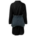 thumbnail image 6 of Riforla Womens Sexy 2 Piece Outfits Lapel Button Long Sleeve Mini Shirt Dress Denim Skirt Sets for Women 2 Pieces Black M, 6 of 6
