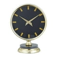 thumbnail image 6 of DecMode 11" Gold Stainless Steel Metal Clock with Black Face, 6 of 12