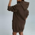 thumbnail image 6 of Buigttklop Womens Long Sleeve Sweatshirt Dress Casual Pullover Tunic Tops Loose Fit Crewneck Sweatshirts with Pockets, 6 of 6