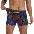 thumbnail image 2 of Kdxio Men's Boxer Briefs with Colorful Shells Print - Comfortable and Breathable Underwear for Everyday Wear, 2 of 7