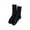 Black, variant on Avrnliq Womens Black Crew Socks - Durable Nylon-Spandex Blend with Reinforced Heel Toe, Non-Slip Ribbed Cuff, Everyday Essential for Women,Size Free Size