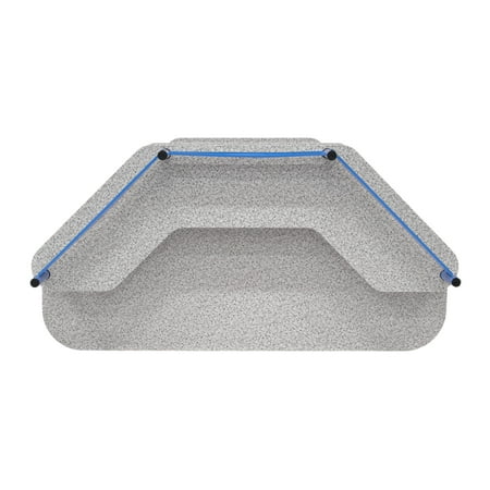 Calico Designs - Study Corner Computer Desk - Blue/Gray