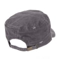 thumbnail image 3 of WITHMOONS Cadet Cap Camouflage Twill Cotton Distressed Washed Hat KR4303 (Grey), 3 of 4
